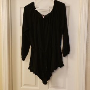 Victoria's Secret Black Long Sleeve Romper